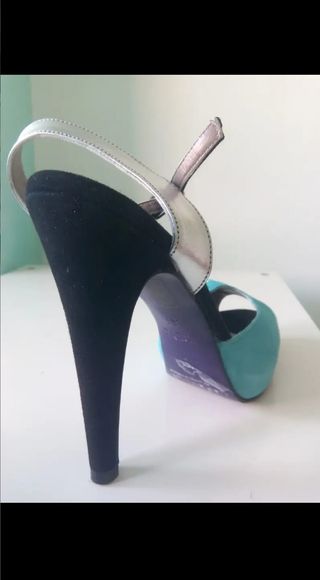 Zapatos Caramelo turquesa - Fiesta