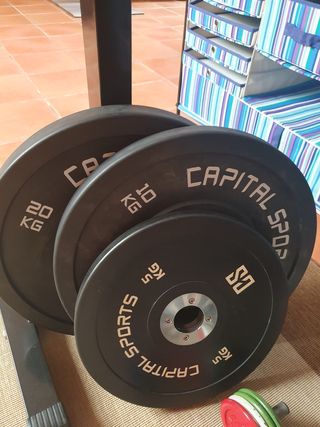 Rack Sentadillas + Pesas