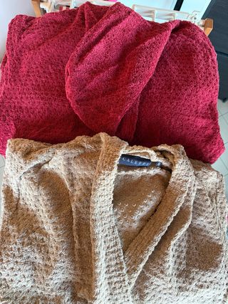 Accappatoi Caleffi Rosso e Beige