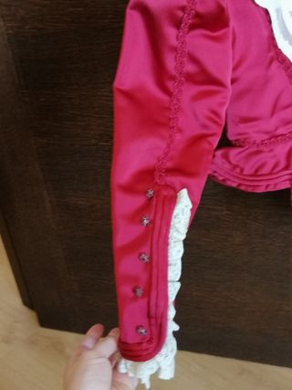 Traje Fallera y 
corpiño manga larga