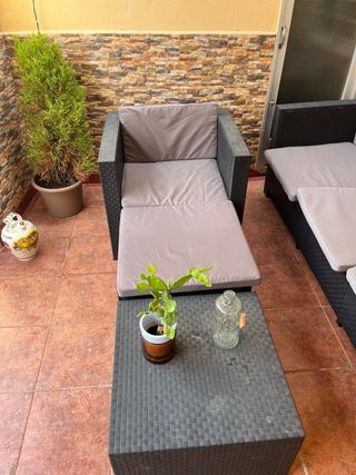 Sillón terraza - Negro y Gris
