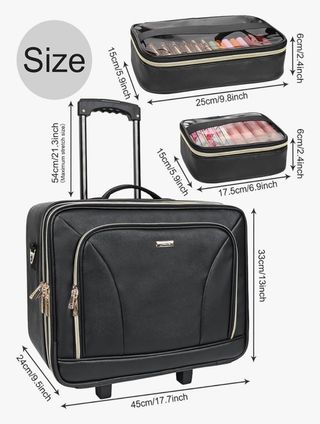 Maletín maquillaje Relavel 17.7" - Negro
