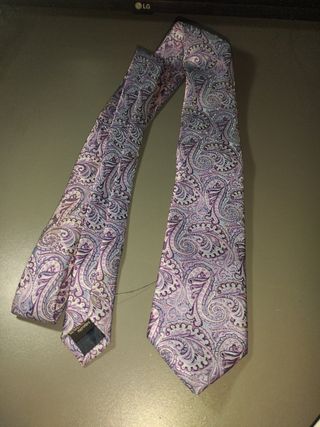 Corbata paisley morada | Azul