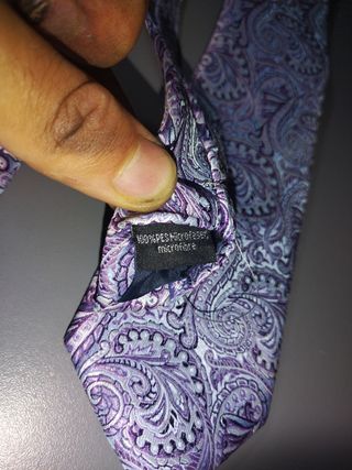 Corbata paisley morada | Azul