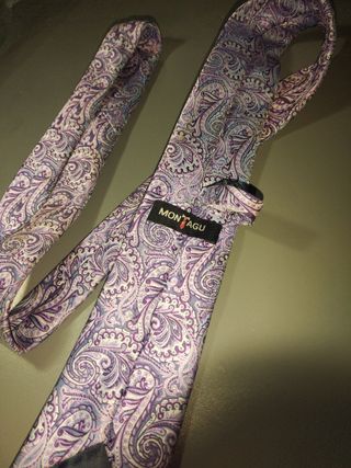 Corbata paisley morada | Azul