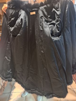 Cappotto pelliccia nero