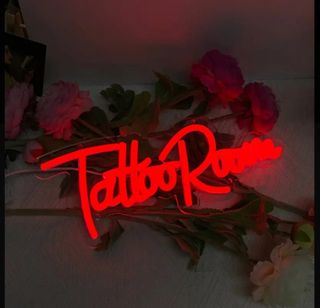 Lampada Neon LED - TATTOO ROOM - Rosso
