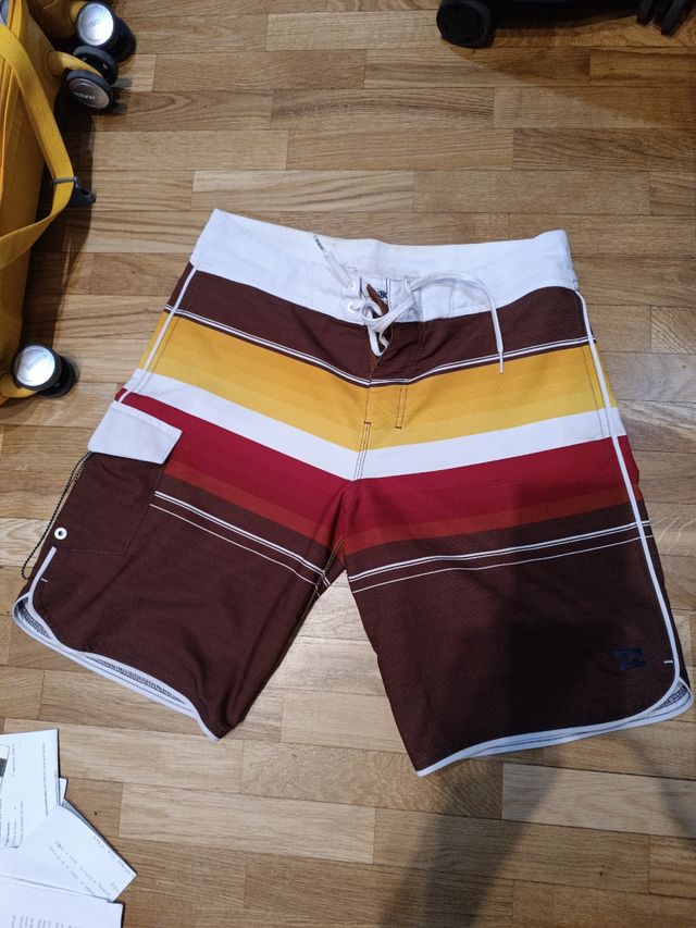 Bañador Billabong S - marrón, rojo