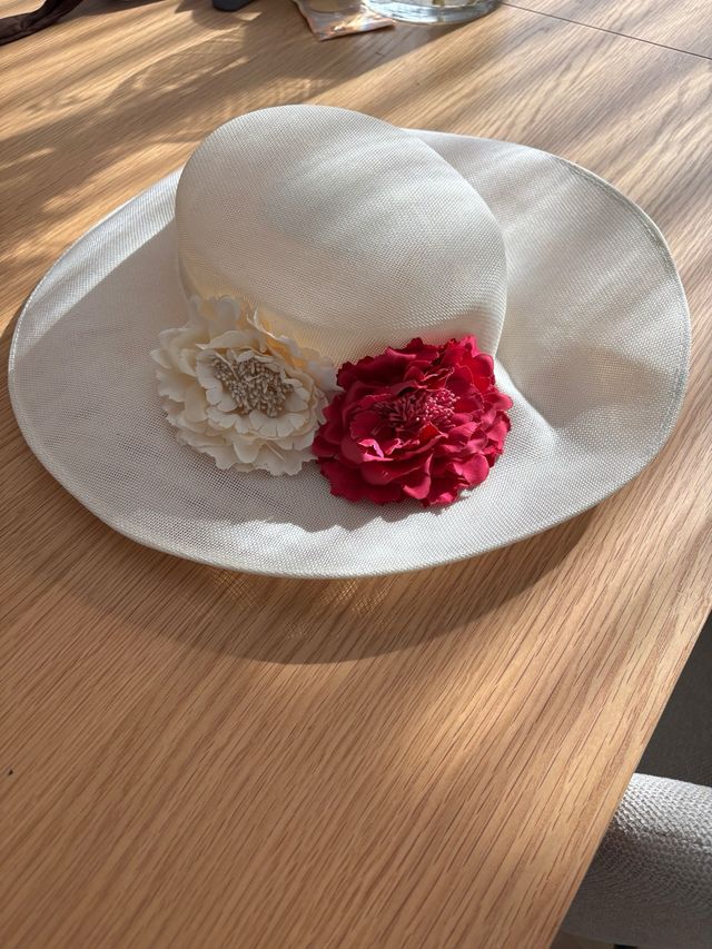 Pamela blanca y rosa