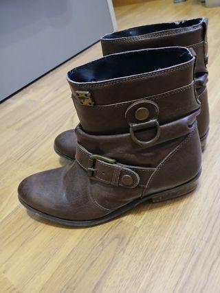 Botines Marrón Piel