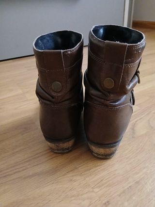 Botines Marrón Piel