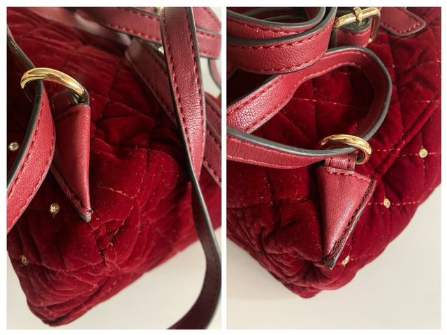 Mochila pequeña Guess granate