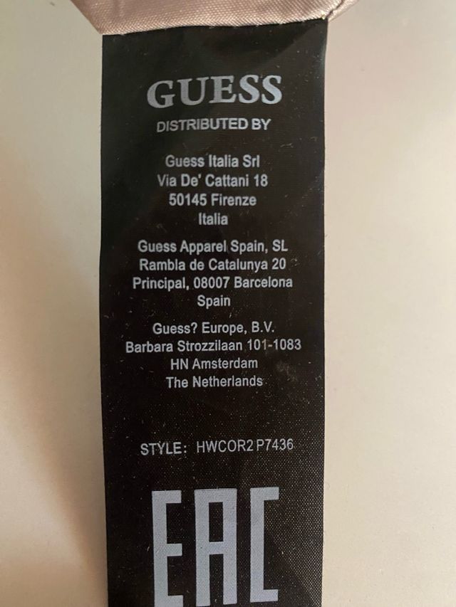 Mochila pequeña Guess granate