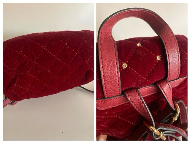 Mochila pequeña Guess granate