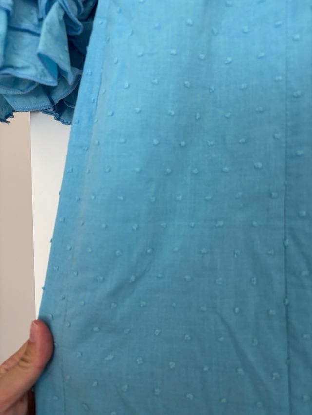 Traje de sevillanas azul