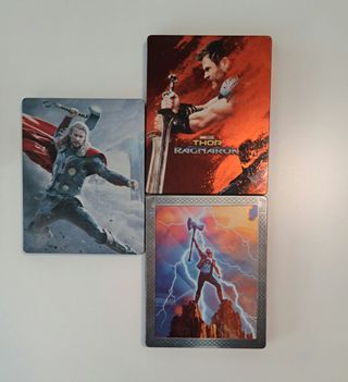 3 Películas Thor Steelbook Blu-ray Marvel