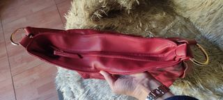 Bolso bandolera rojo acolchado