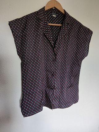 Camisa  - azul marino con Rojo