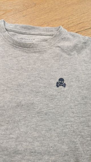 Camiseta Scalpers niño, gris. 10 años