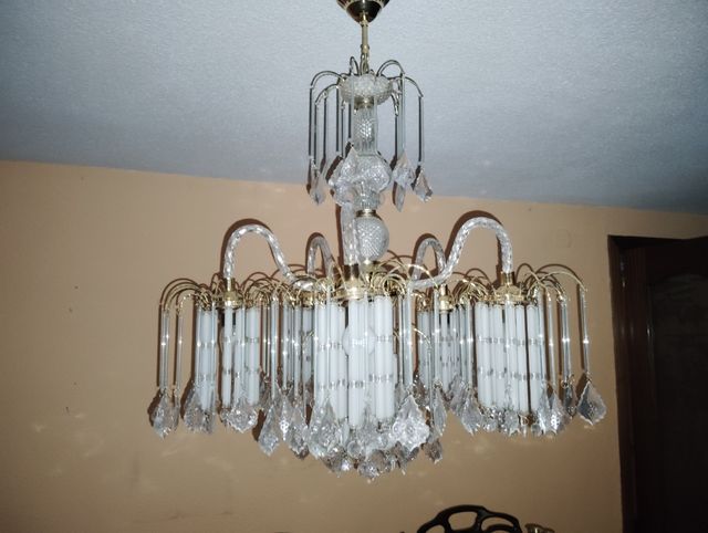 Lampara vintage de cristal