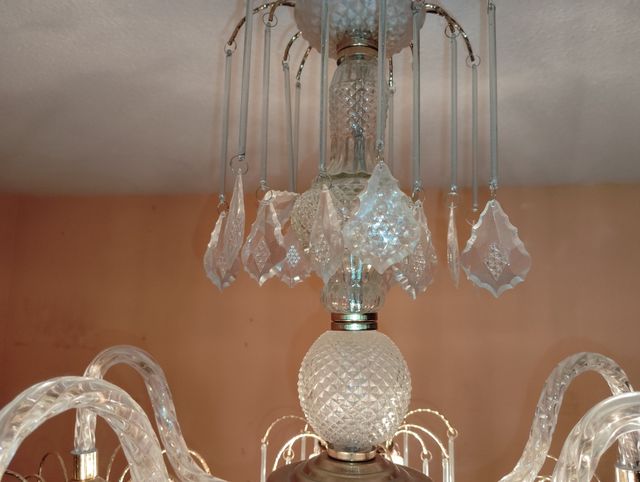 Lampara vintage de cristal