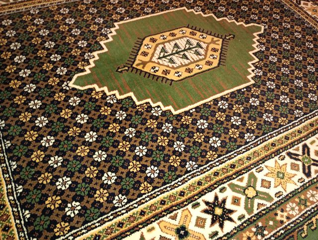 Alfombra persa - Verde, multicolor