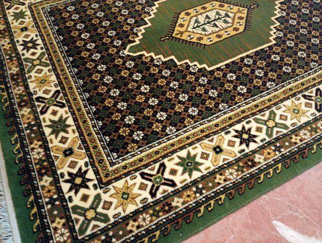 Alfombra persa - Verde, multicolor