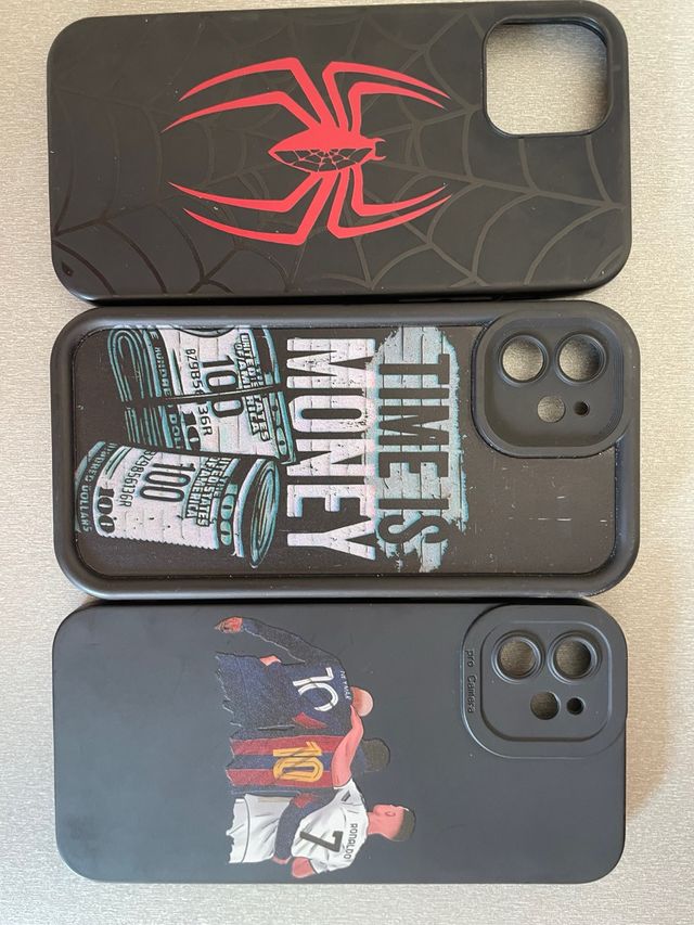 3 Fundas iPhone - Spiderman, Dinero, Barça