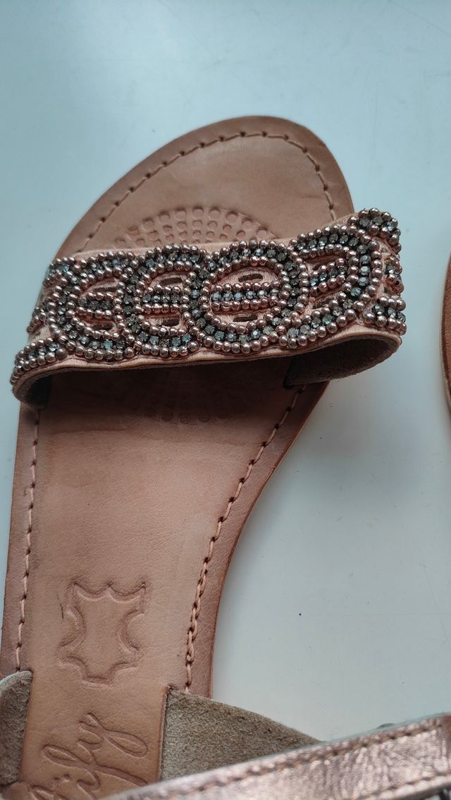 Sandalias Mystify doradas