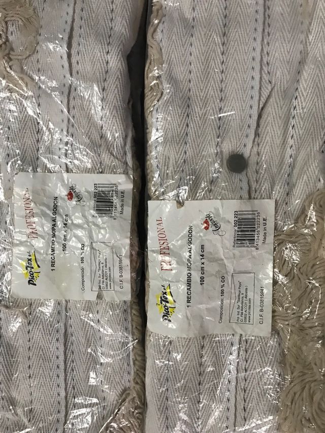 6 Recambios mopas algodón