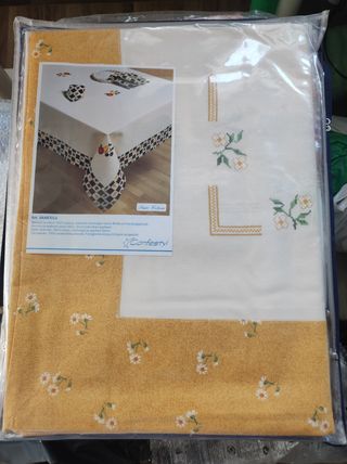 Tovaglia Cotone Vannessa - Giallo Bianco