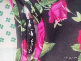 Vestito bimba fiori rosso