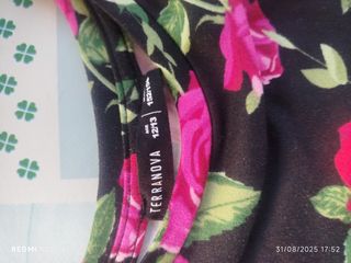 Vestito bimba fiori rosso