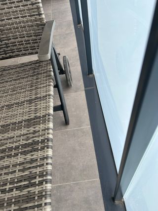Hamaca Plegable Ratan Gris
