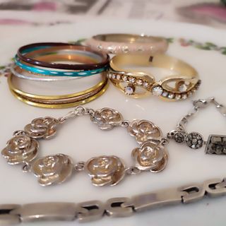 Set braccialetti collore oro argento