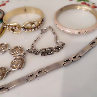 Set braccialetti collore oro argento
