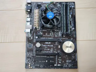 Placa base ASUS + ventilador + 8GB RAM + SSD 240GB