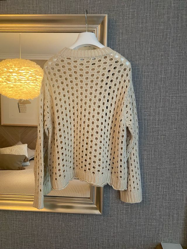 Jersey Bimba y Lola beige calado