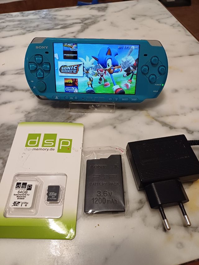 PSP 3004 64 GB blu turchese.