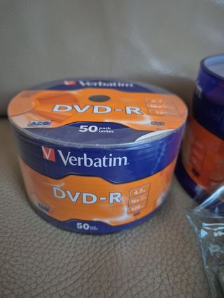 100 DVD-R Verbatim + 100 bustine 