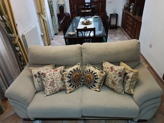 Sofá 3 plazas beige