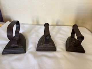 3 Planchas Hierro Fundido Antiguas