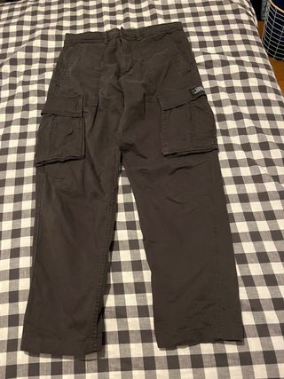 Pantalones Cargo Zara Hombre Marrón
