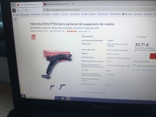 Barras suspensión FEBI 17722 y 17725
