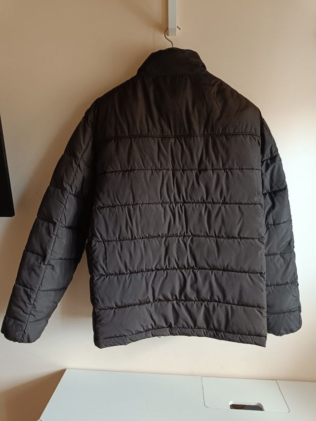 Chaqueta acolchada marrón hombre