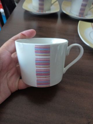 Juego Cafés Porcelana - 6 pzas