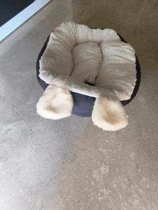 Cama para gato - Beige y Azul marino 