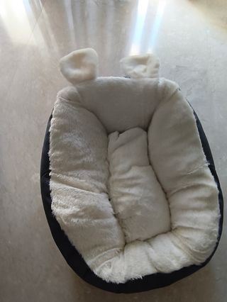 Cama para gato - Beige y Azul marino 