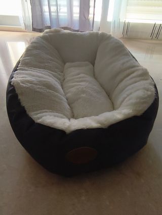 Cama para gato - Beige y Azul marino 