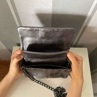 Bolso Fiesta Gris Metalizado